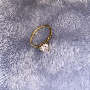 Gold with diamond ring size 7
